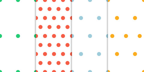 A simple pastel dots seamless pattern. A set of the best vector illustrations for wallpapers.