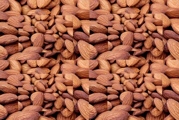 close up of almonds