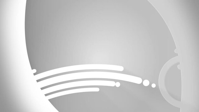 elegant curved lines and dots emerging from round shape base background