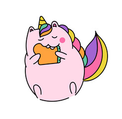 Cute unicorn concept