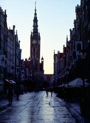 Long Market Street (Dlugi Targ), Town Hall, Gdansk, Poland