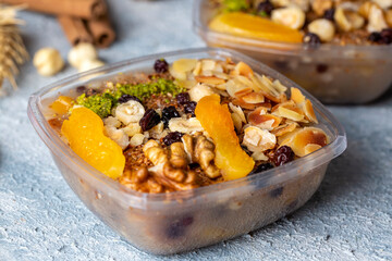 Traditional delicious Turkish dessert; Ashura (Asure)