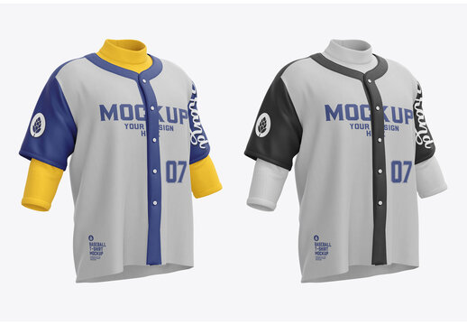 Mens Baseball Tshirt Mockup