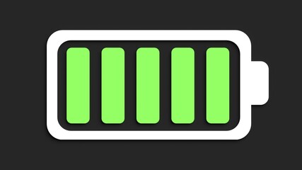 rechargeable battery icon symbol illustration, can be used to represent a charging station, an electric car, or the cell phone lithium battery power
