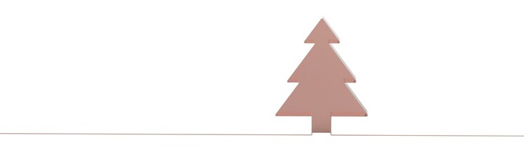 Fototapeta premium Christmas new year abstract 3d low poly tree card