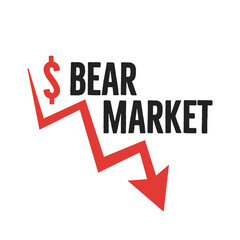 Bear Market, Stock Market, Economy Stocks, Stock Exchange, Stock Investing, Vector Illustration Background
