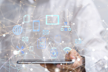 Technology background. Big data concept