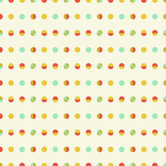 Seamless vector polka dots pattern. Retro. Pattern can be used for wallpaper, fills, web page background, surface textures.
