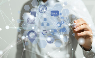 Technology background. Big data concept