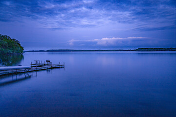Stormlit Cabin Night