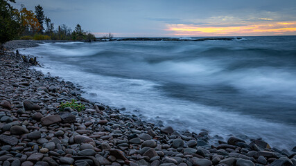 Windy Lake Superior Dawn