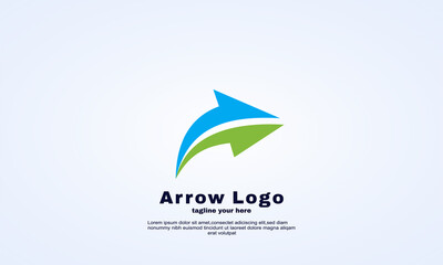 vector illustrator arrow logo template