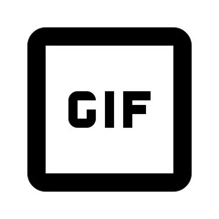 Gif Box Icon, Gif Icon
