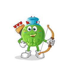 chemical tube native american tribe. cartoon mascot vector