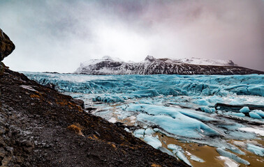 Iceland Blue Glacier Field
