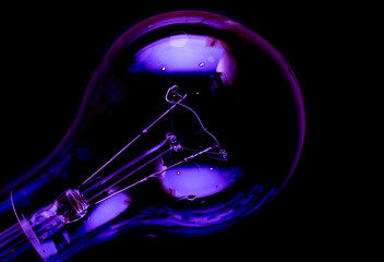 light bulb closeup abstract art