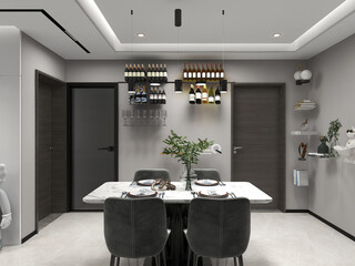73㎡ modern decoration restaurant design