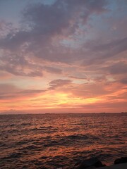 Obraz premium sunset over the sea