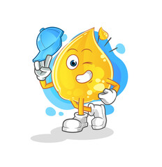 oil young boy character cartoon