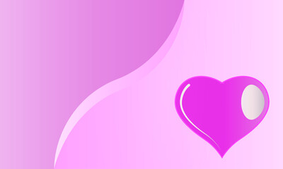 Pink heart in a degraded background with two spaces for text