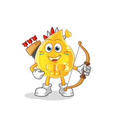 oil native american tribe. cartoon mascot vector