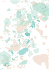 Terrazzo modern abstract template. Pink and blue