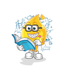 Obraz premium oil geek cartoon. cartoon mascot vector