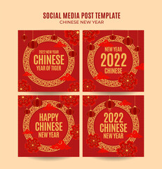 Square chinese new year 2022 web banner template