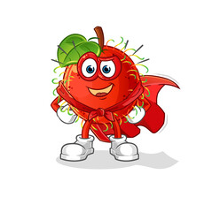 rambutan heroes vector. cartoon character
