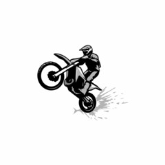 Obraz na płótnie Canvas motocross illustration vector