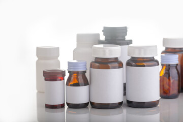 bottle no label on white background