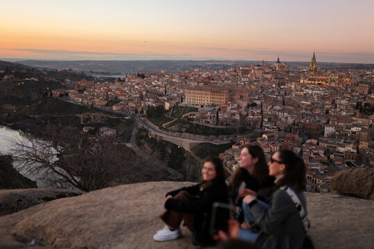 A general views shows the city of Toledo