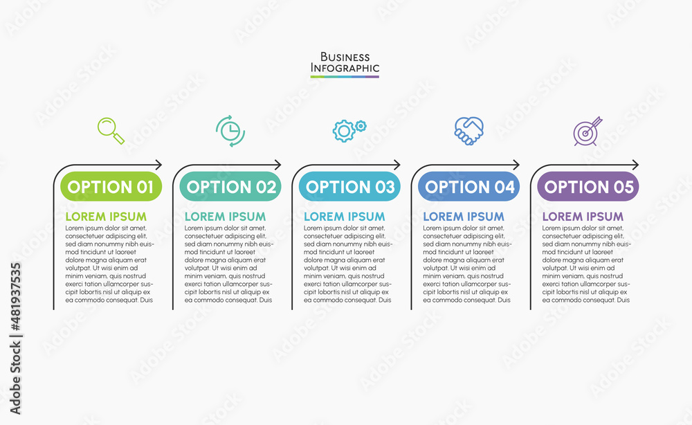 Wall mural business data visualization. timeline infographic icons designed for abstract background template mi