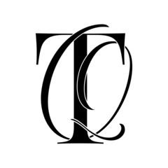 tq, qt, monogram logo. Calligraphic signature icon. Wedding Logo Monogram. modern monogram symbol. Couples logo for wedding