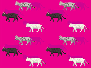 Cat Bengal Various Coat Seamless Wallpaper Background