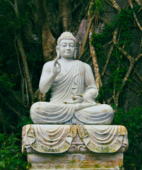 Buddha statue at Marble Mountain in Da Nang Vietnam.