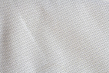 Fototapeta na wymiar White textile cloth with streak design for the background.