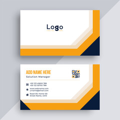 Minimal business card print template design. Simple clean layout.