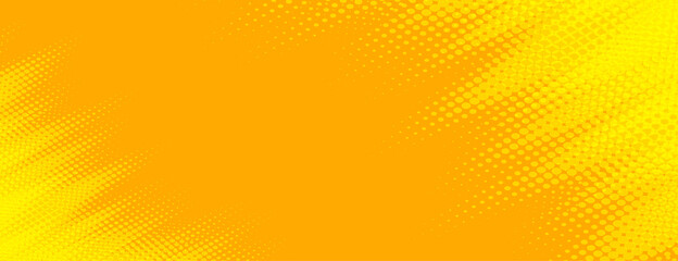 bright yellow banner with halftone effect © starlineart