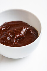 BBQ sauce in a white small container