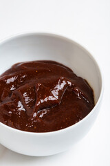 BBQ sauce in a white small container