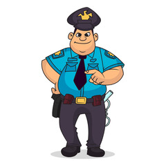 Police cop vector illustration