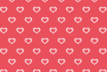 seamless pattern with hearts for social media posts, banner, card design, etc.