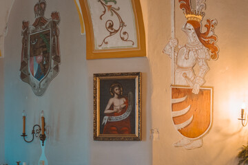 Interior of castle 