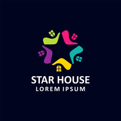 House vector Logo. Real Estate logo, Builder logo, Roof Construction logo design template illustration