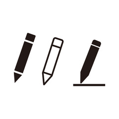 pencil icon set vector symbol illustration