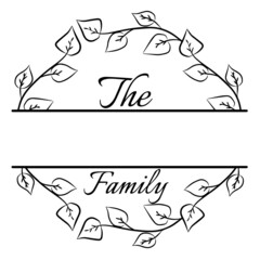 Family Name Monogram Bundle is suitable for t-shirt, laser cutting, sublimation, hobby, cards, invitations, website or crafts projects. Perfect for magazine, news papers, posters, in branding.