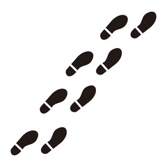 Footprint icon vector symbol illustration sign