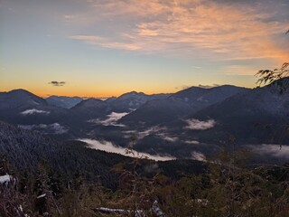 Obraz premium sunset in the mountains