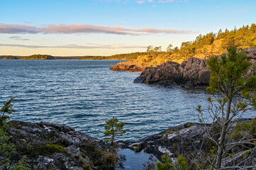 Bay of water in lake Vattern Sweden